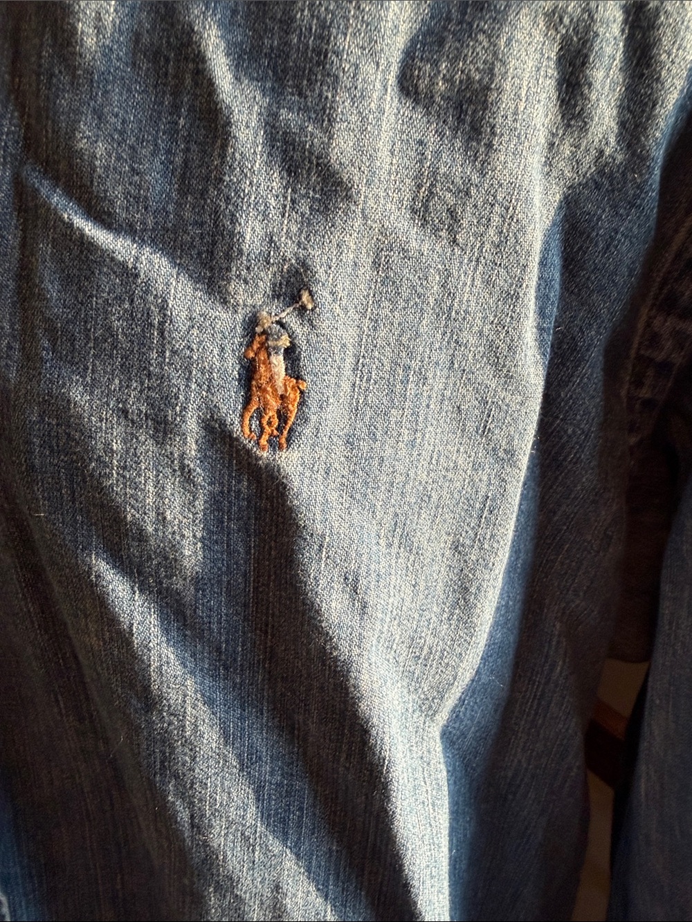 Ralph Lauren Denim Button-Down Shirt - Blue - Picture 4 of 5